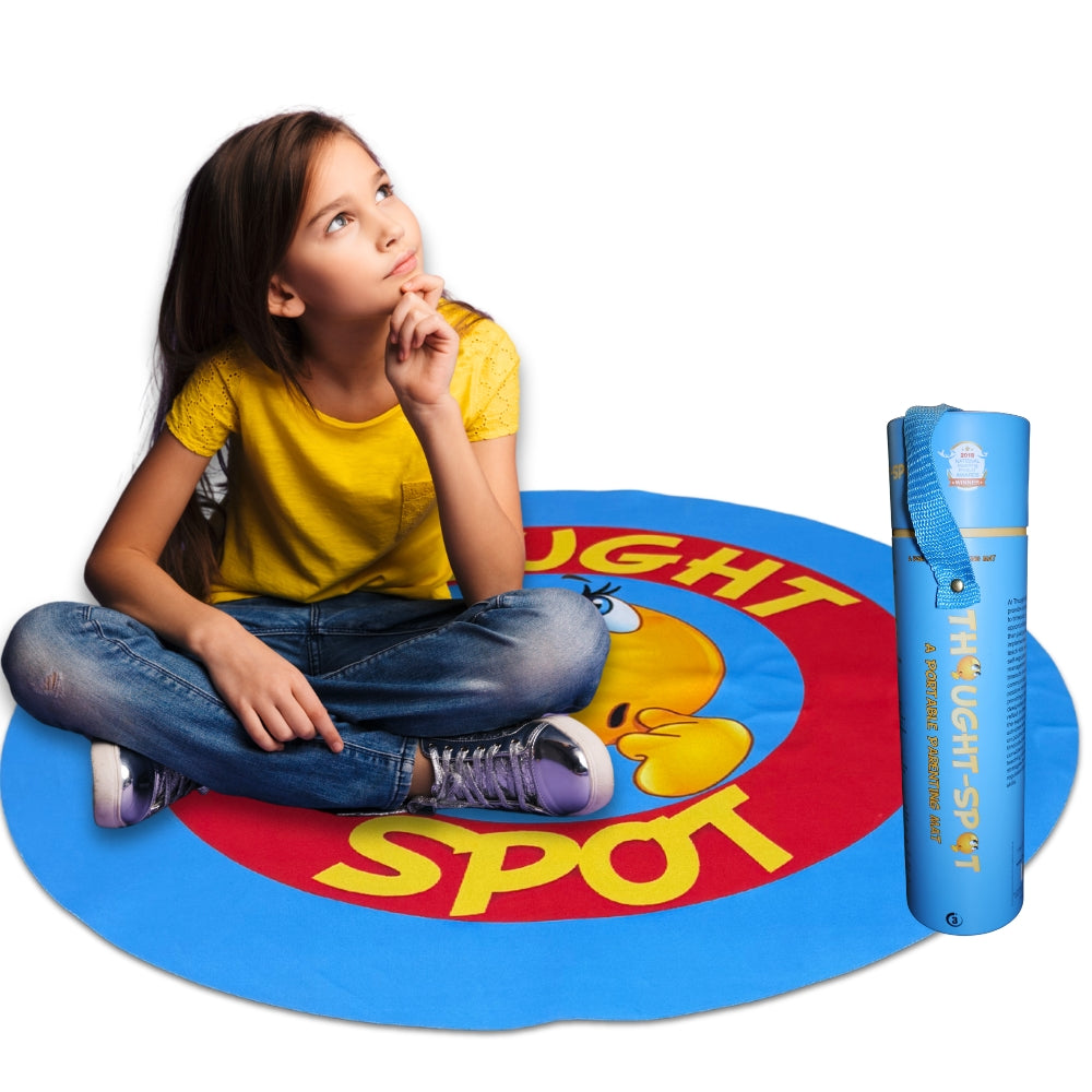 Portable Parenting Time Out Mat Enhances Discipline & Fosters Positive Behavior; Discipline Tool; Alternative to Time Out Chair for Toddlers; For Calm Down Corner; 24 inch Floor Seating for Classroom