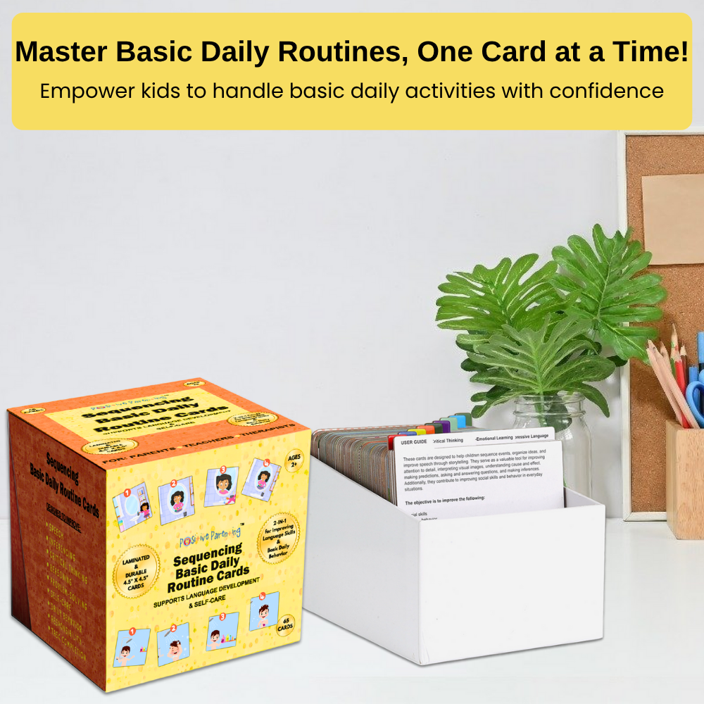 Basic Routine Sequencing Cards for Kids Daily Routines Speech Therapy Material Social Development and Sentence Building ABA Therapy Material Speech Therapy Game English Language Bilingual Learners