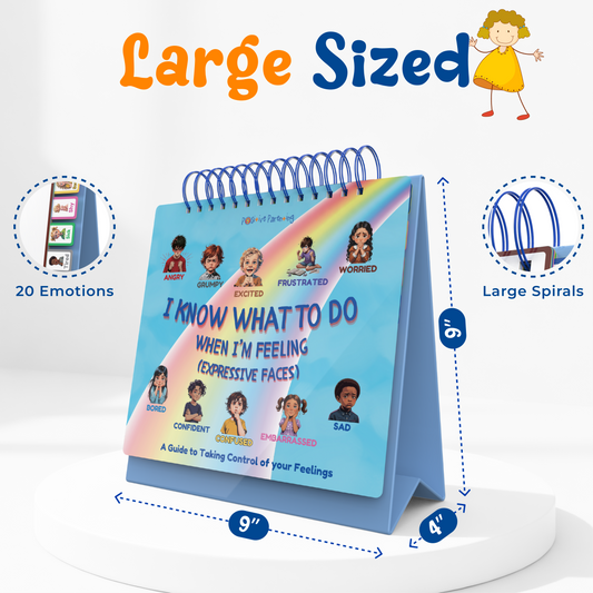 I Know What to Do Expressive Faces Flipbook Emotions Chart for Kids Autism Learning Materials Feelings Chart to Identify Feelings and Make Positive Choices Emotions Wheel Calm Down Corner Supplies