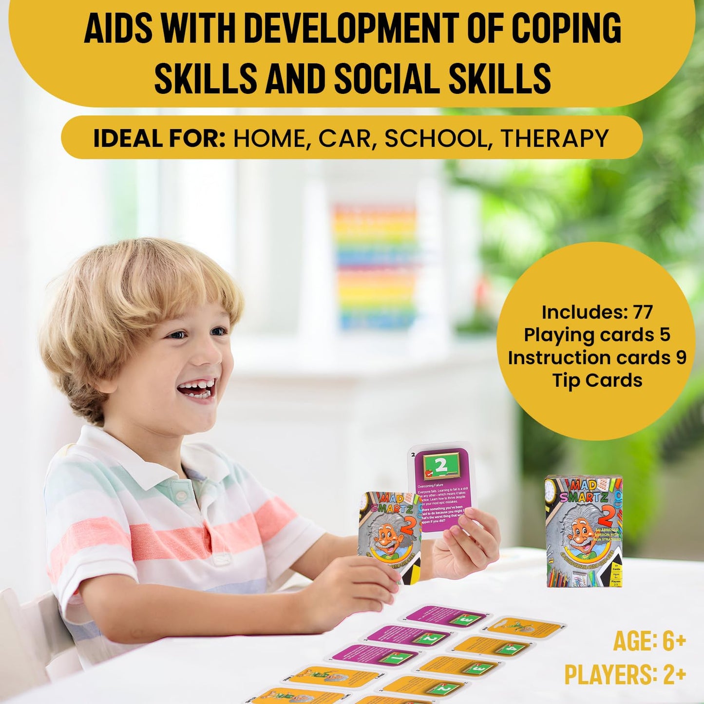 Thought-Spot Mad Smartz 2 an Interpersonal Skills Card Game for Anger and Emotion Management Social Skills Top Educational Learning Resource for Kids and Adults Fun for School and Therapy CBT