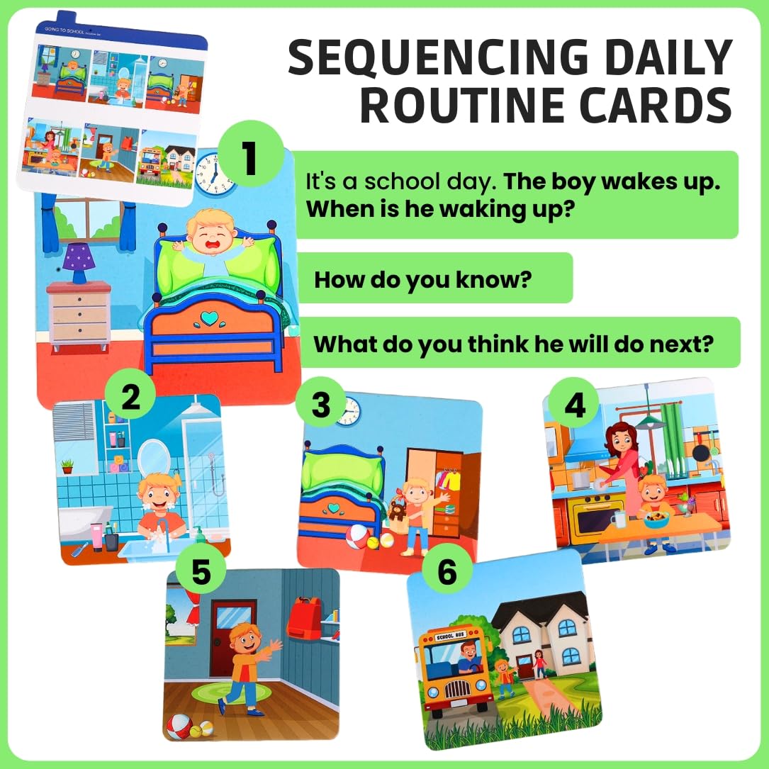 Sequencing Cards for Speech & Social Development; English Language Learners Cards; ESL; Bilingual Learners; Storytelling Cards; Sentence Building; Picture Story Cards
