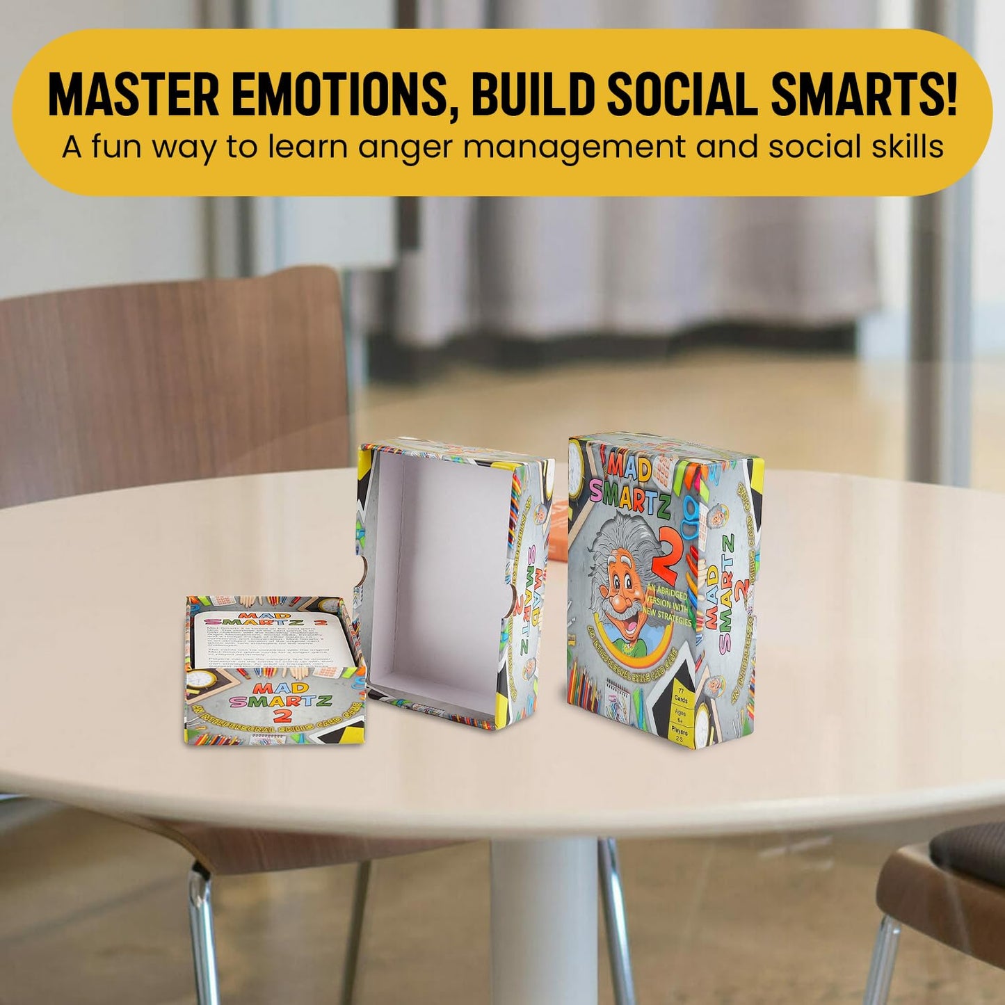 Thought-Spot Mad Smartz 2 an Interpersonal Skills Card Game for Anger and Emotion Management Social Skills Top Educational Learning Resource for Kids and Adults Fun for School and Therapy CBT