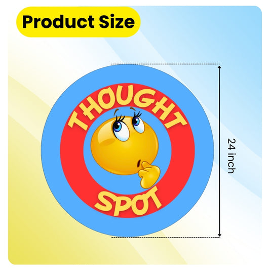 Portable Parenting Time Out Mat Enhances Discipline & Fosters Positive Behavior; Discipline Tool; Alternative to Time Out Chair for Toddlers; For Calm Down Corner; 24 inch Floor Seating for Classroom