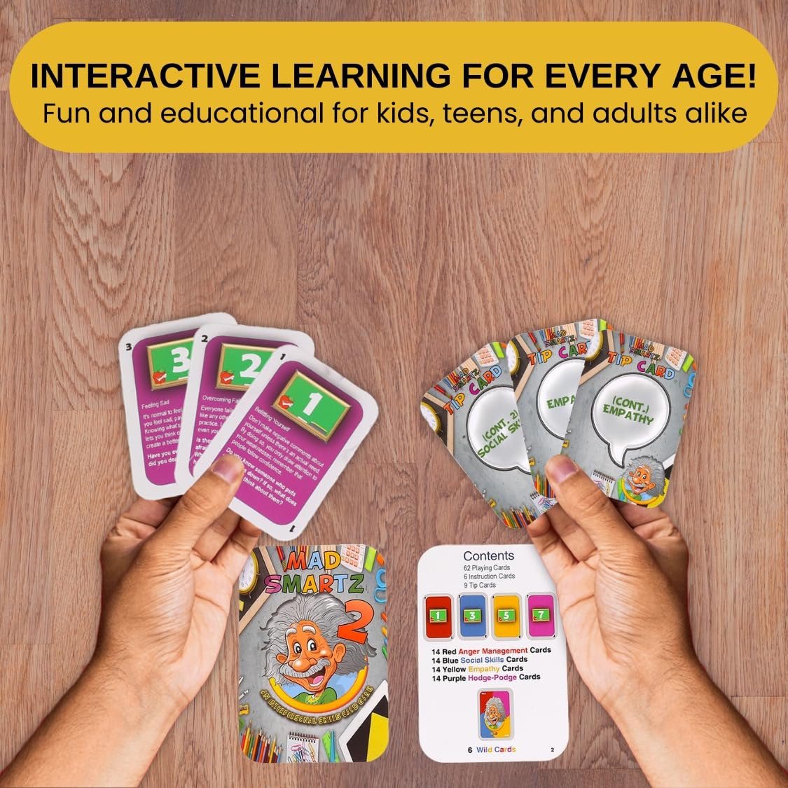 Thought-Spot Mad Smartz 2 an Interpersonal Skills Card Game for Anger and Emotion Management Social Skills Top Educational Learning Resource for Kids and Adults Fun for School and Therapy CBT