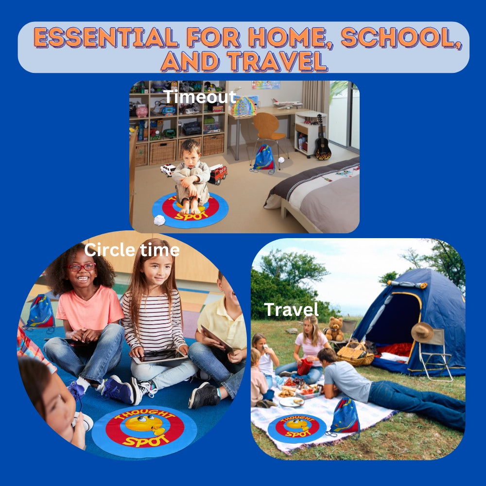 Portable Parenting time Out mat enhances Discipline and Fosters Positive Behavior Alternative to time Out Chair for Toddlers Calm Down Corner 24 inch Floor Seating for Classroom Mat and Stickers