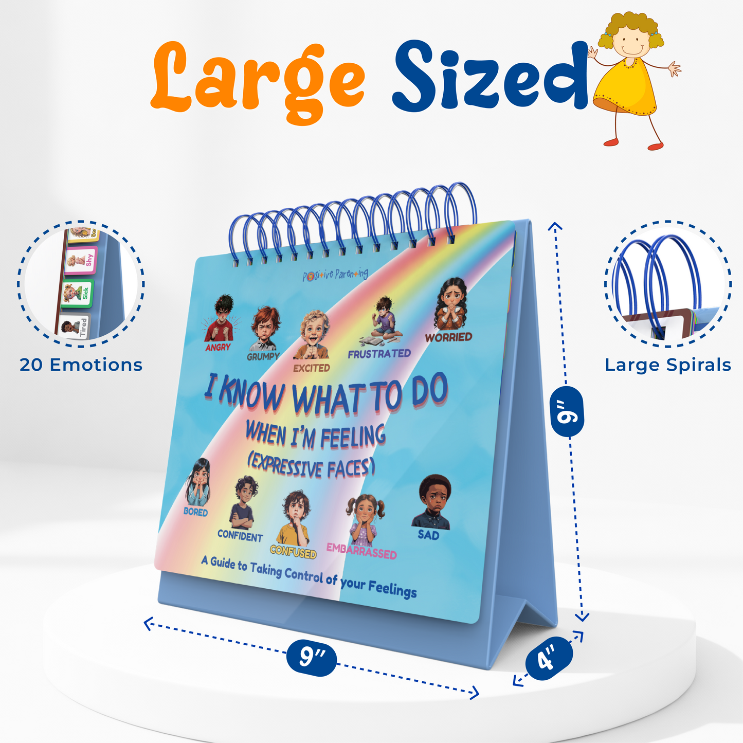 I Know What to Do Expressive Faces Flipbook Emotions Chart for Kids Autism Learning Materials Feelings Chart to Identify Feelings and Make Positive Choices Emotions Wheel Calm Down Corner Supplies