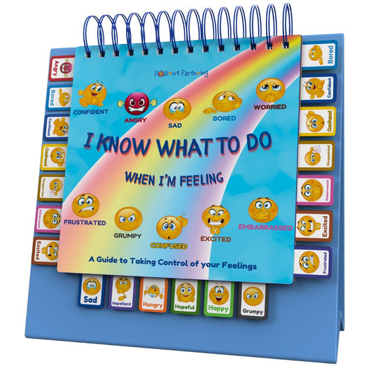 I Know What to Do Flipbook Emotions Chart for Kids Autism Learning Materials Feelings Chart to Identify Feelings and Make Positive Choices Emotions Wheel Calm Down Corner Supplies