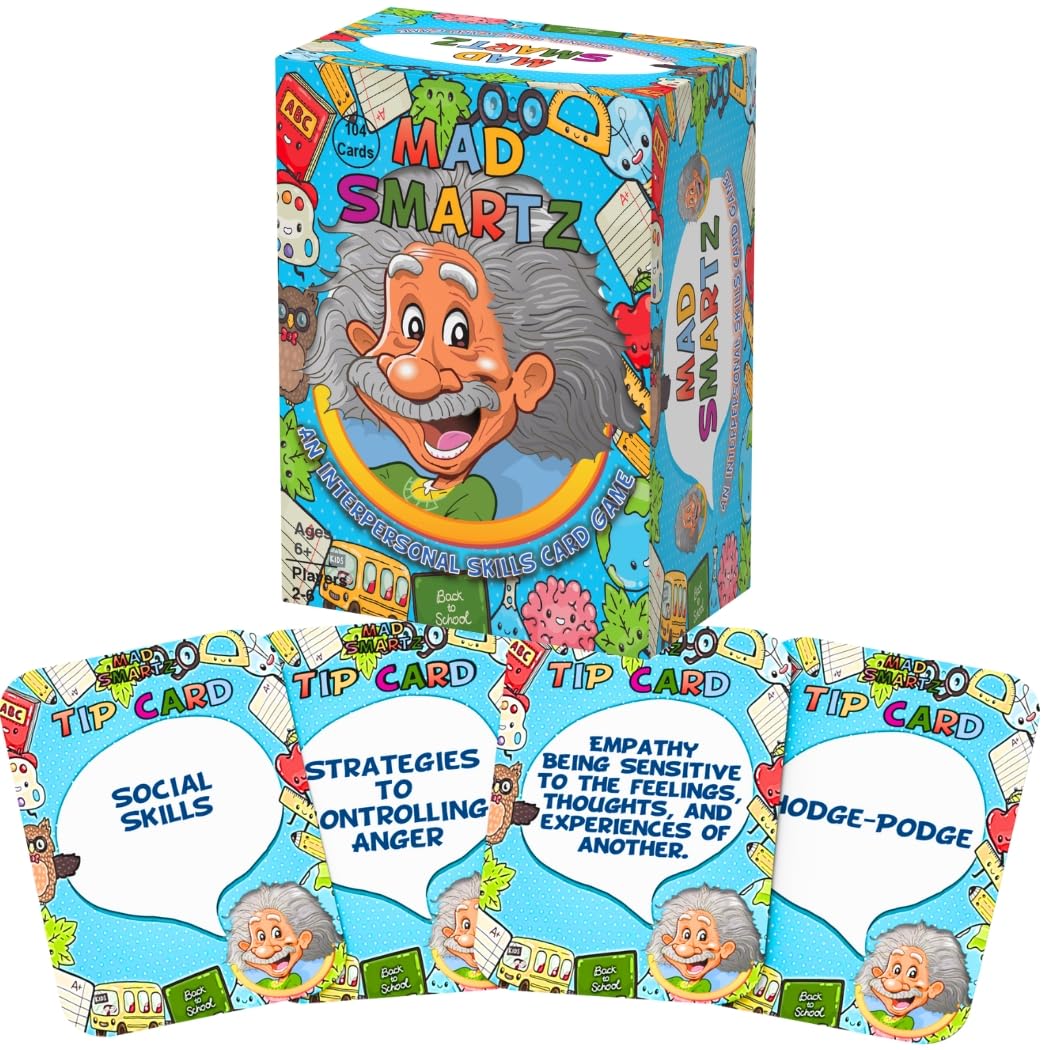 Thought-Spot Mad Smartz 2 an Interpersonal Skills Card Game for Anger and Emotion Management Social Skills Top Educational Learning Resource for Kids and Adults Fun for School and Therapy CBT