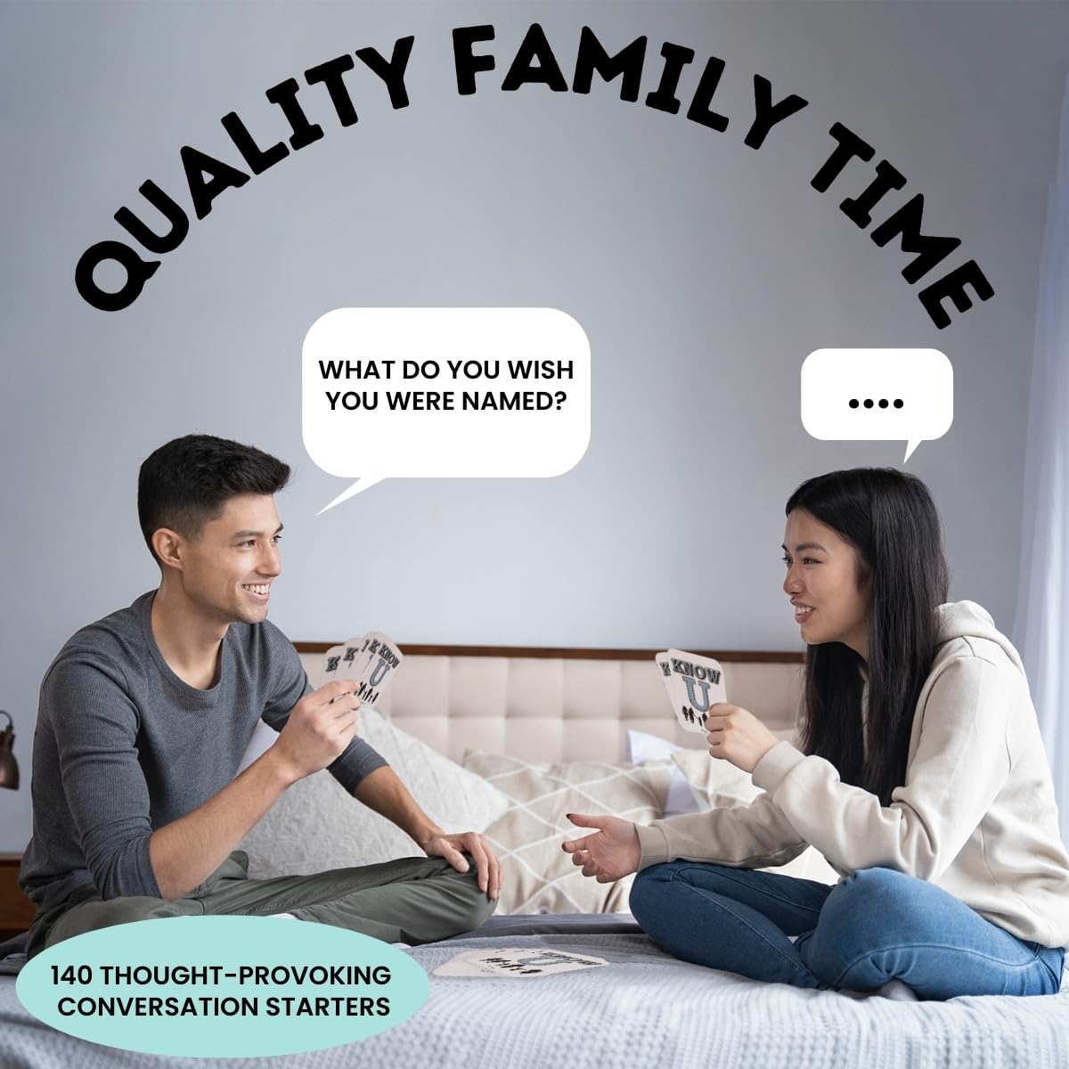 Fun Game to Really Get to Know Your Family 140 Thought Provoking Questions and Prompts Great for Family Game Night or Road Trip Deep Conversation Cards